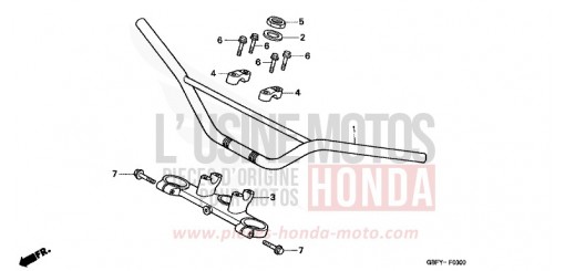 ROHRGRIFF/OBERE BRUECKE CR80R2 de 2002